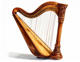 violin isolated on white background