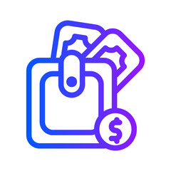icon payment with style gradient
