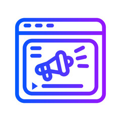 icon website with style gradient