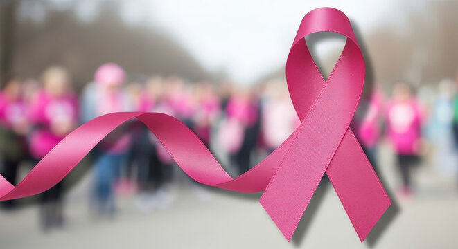 Pink Ribbon Campaign Raising Awareness for Breast Cancer Support and Research