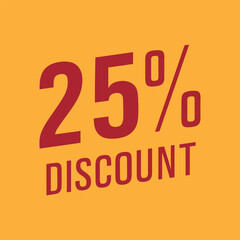 “25% Discount Sale Banner Promotion Design”