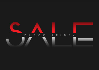 Black Friday Sale background with minimal modern text design