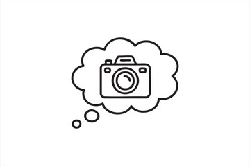 Black and white photography concept vector representing inspiration and art.