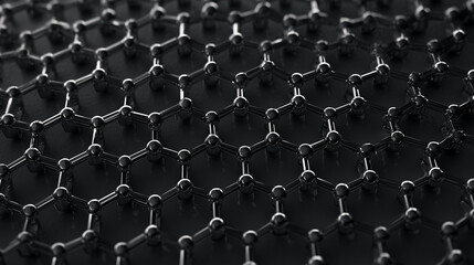 탄소의 나노 구조를 보여주는 초현실적 일러스트-A surreal illustration showing the nanostructure of carbon