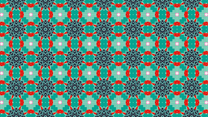 Colourful flowers, seamless patterns with floral for fabric