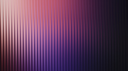 Illustration of abstract background with vertical ribbed texture and gradient of pink and purple hues