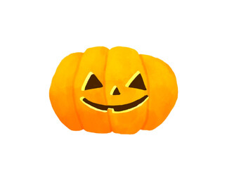 ジャックオランタンの水彩画