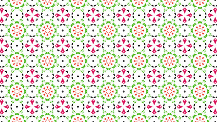 Colourful flowers, seamless patterns with floral for fabric