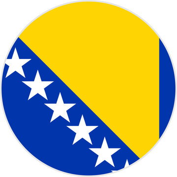 bosnia and herzegovina flag button