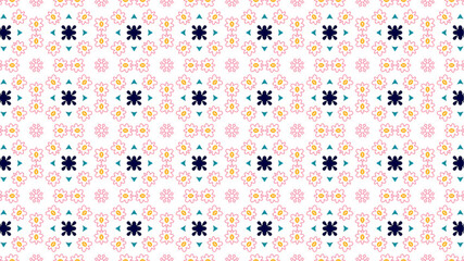 Colourful flowers, seamless patterns with floral for fabric