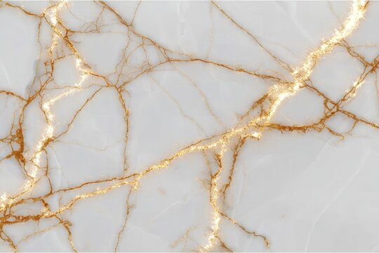 Fototapeta Elegant White Gold Marble Texture for Opulent Interiors and Unique Surface Designs, Luxury Aesthetic
