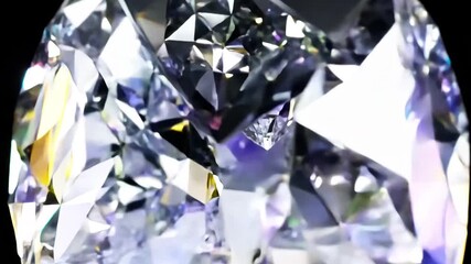 Photorealistic 3D slow motion shining diamonds falling darkness, crystal facets refracting golden rainbow prism rays, gems graceful motion lens flares, UHD render, luxury abstract beauty visual - Powered by Adobe