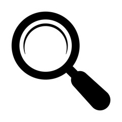 Magnifying Glass Icon for Search, Zoom, and User Interface Design.