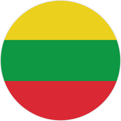 lithuania flag button