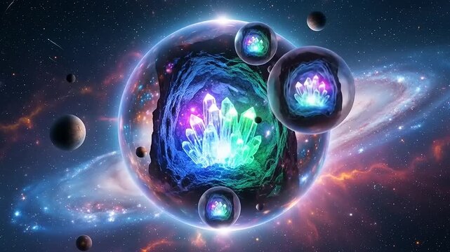Cosmic Spheres - A Journey Through Interdimensional Realms and Celestial Wonders.