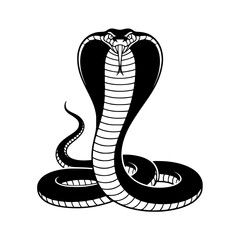 Fototapeta premium Vector art of cobra snake