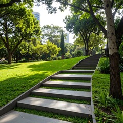 Park pathway steps