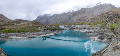 panoramic landscape of skardu, Gilgit Baltistan 