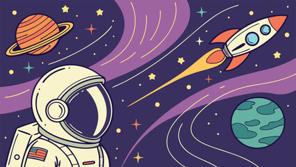 Astronaut helmet reflecting a vibrant cosmic tapestry of stars nebulae and galaxies in a stunning visual representation