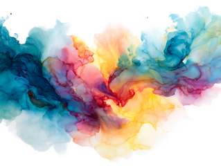 watercolor ink dreamy wash artistic tones