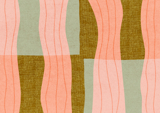 Pattern abstract art. Modern wall art