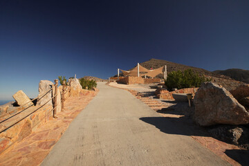 View from the top of the mountain, Jabal Jais, United Arab Emirates.