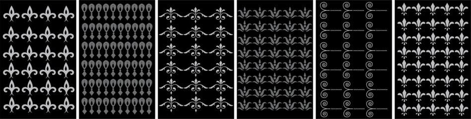 vector illustration black and white seamless pattern