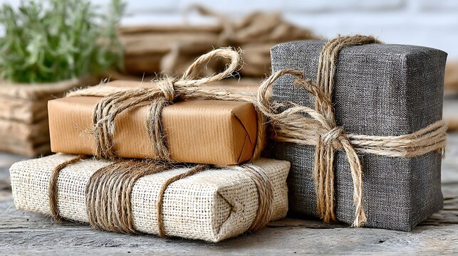 Close-Up of Wrapped Packages for Illicit Drug Trafficking Concept