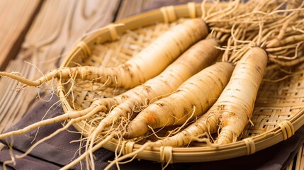 Ginseng: Traditional Herbal Supplement for Energy & Immunity – Korean, American Varieties. Used in Teas, Extracts, Capsules. Natural, Premium Options for Daily Wellness.