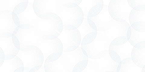 Seamless geometric spiral pattern and abstract circle wave lines overlapping pattern isolated. Design technology or modern concept. Ornament overlapping background. Colorful element line pattern.