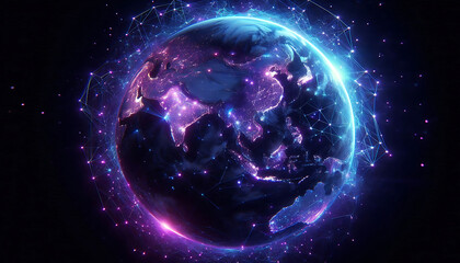 space light earth energy globe star