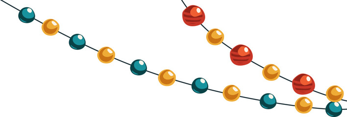 Colorful String Lights Illustration