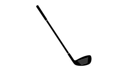 Single golf club driver isolated on a representing sports equipment and outdoor recreation activity isolated on white background