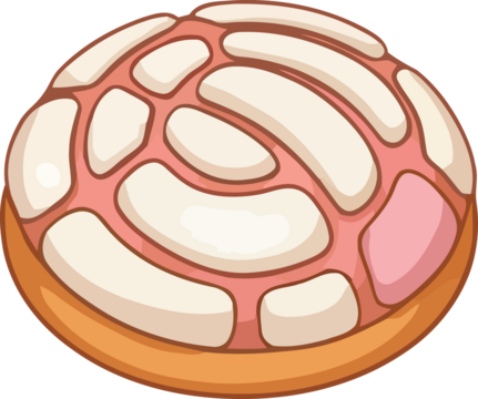 A variety of baked goods, including bread, cakes, pies, tarts, a pretzel, doughnuts, breadsticks, a croissant, and a concha, are arranged on a white background.

