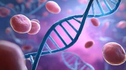 Molecular biology research involves exploring and analyzing dna strands in genetic environments to expand scientific understanding and knowledge