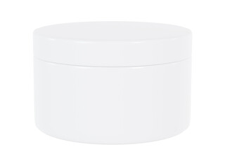 化粧品、クリームなどを入れるジャー容器(ポット)のモックアップ画像。3Dレンダリング。