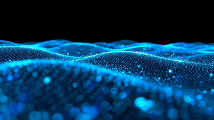 wave design light blue wallpaper