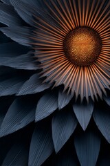 A delicate golden outline encases a lotus flower set against a black background