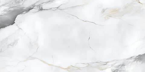 Fototapeta premium Elegant White Marble Surface with Gray Veins, Perfect for Luxurious Interiors and Artistic Designs
