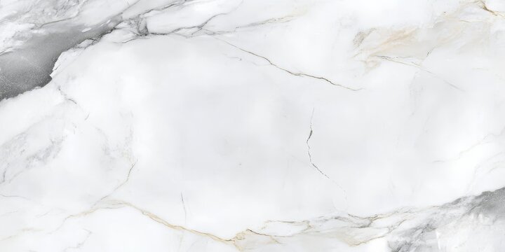 Fototapeta Elegant White Marble Surface with Gray Veins, Perfect for Luxurious Interiors and Artistic Designs