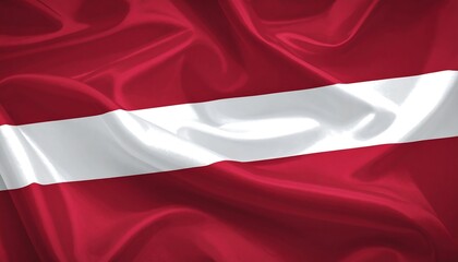 Rippled Latvian flag