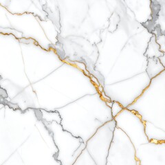 Obraz premium White marble with gold veins