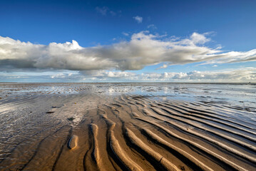 Wattenmeer auf der Nordseeinsel F&ouml;hr