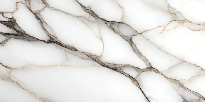 Fototapeta Elegant Veined Marble Surface Texture in White, Gray, and Creamy Tones for Modern Decor Background