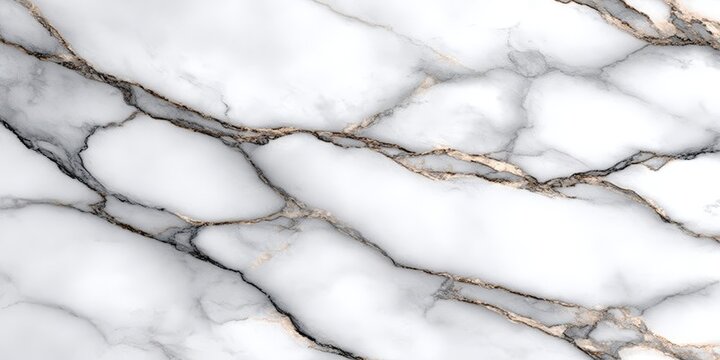 Fototapeta Elegant White Marble Surface with Unique Veins and Textures for High-Quality Design Backgrounds