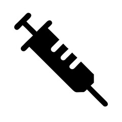 Syringe icon representing medical injection tool