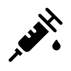 Syringe with drop icon representing medical procedure