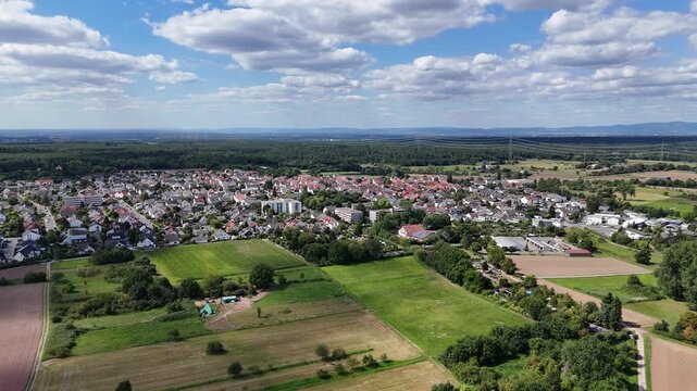 Flug &uuml;ber Messel, Hessen