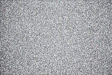 Close-up texture of fine, densely-packed, reflective, silver particles