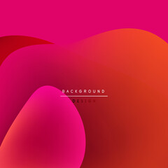 Abstract gradients create flowing shapes. Pink, red hues dominate composition. Minimalist text reads background design. Smooth transitions present modern aesthetic.